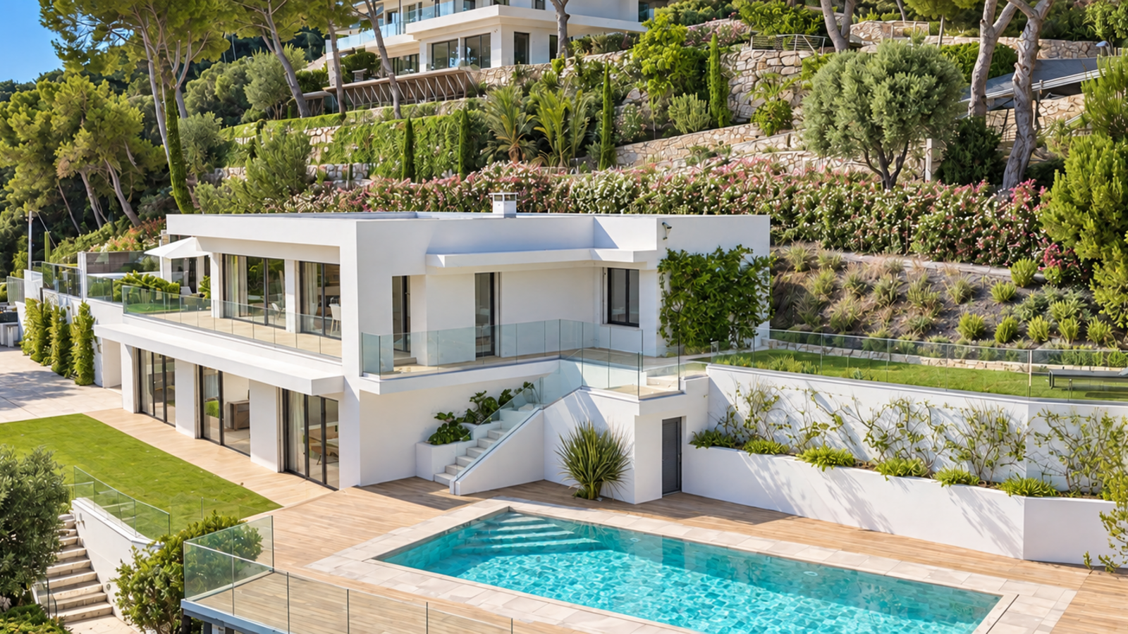 contemporary house 6 Rooms for sale on ROQUEBRUNE CAP MARTIN (06190)