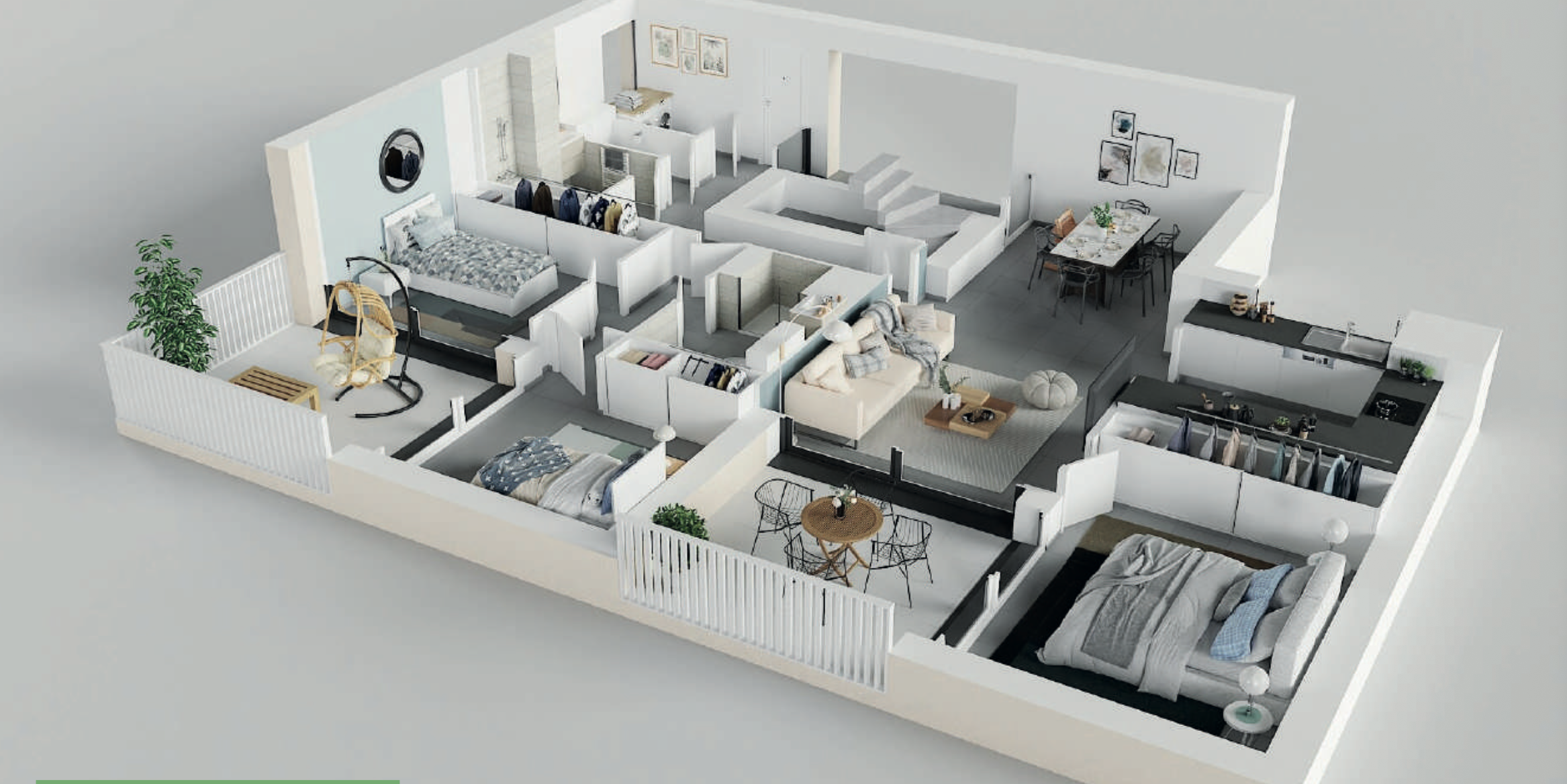 appartement 4 Pièces en vente sur LA TURBIE (06320)