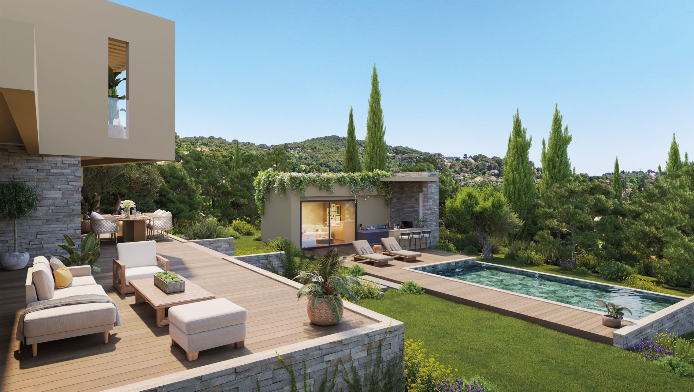 contemporary house 6 Rooms for sale on MOUGINS (06250)