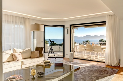 Appartement de prestige avec vue mer sur la Croisette