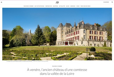 Presse Architectural Digest - Le château de Laroche Ploquin